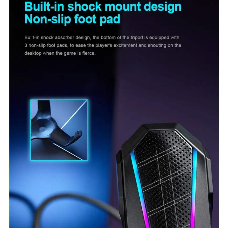 Rapoo VS300 Heart-shaped Pointing RGB Backlight Gaming Microphone