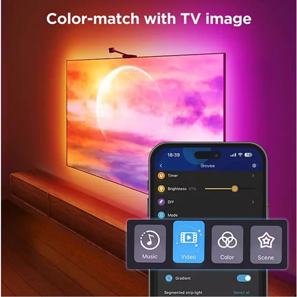 Govee Smart TV Backlight Envisual 3S (For 55-65 Inch TV)