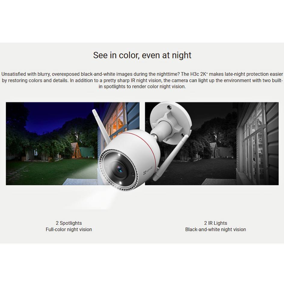 EZVIZ H3C 2K- WiFi Smart Home Camera