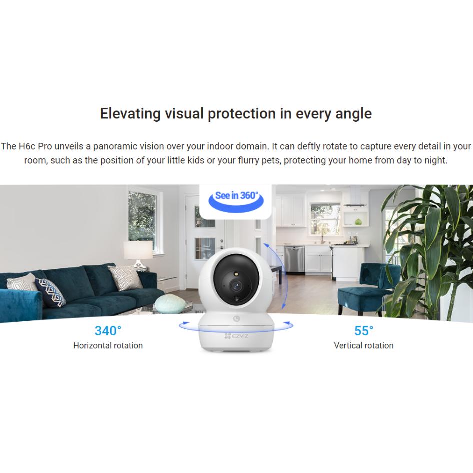 EZVIZ H6C Pro 1080P Wi-Fi Smart Home Camera