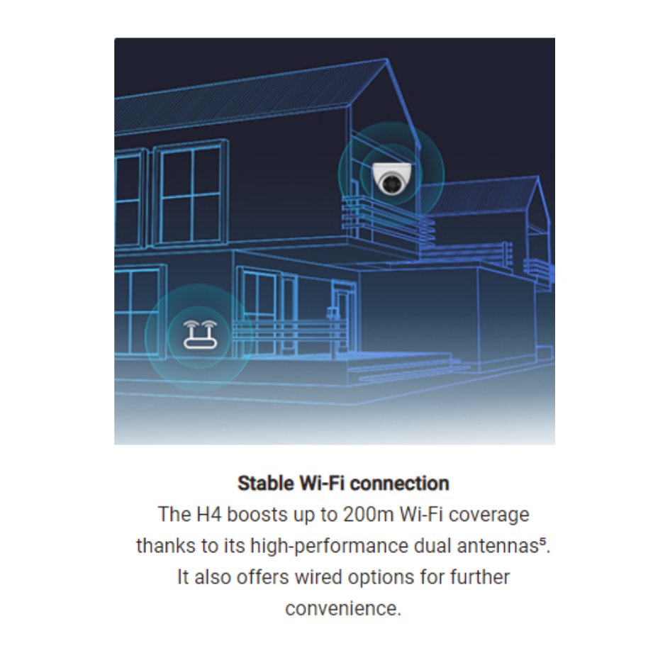 EZVIZ H4 2K Wi-Fi Smart Home Camera