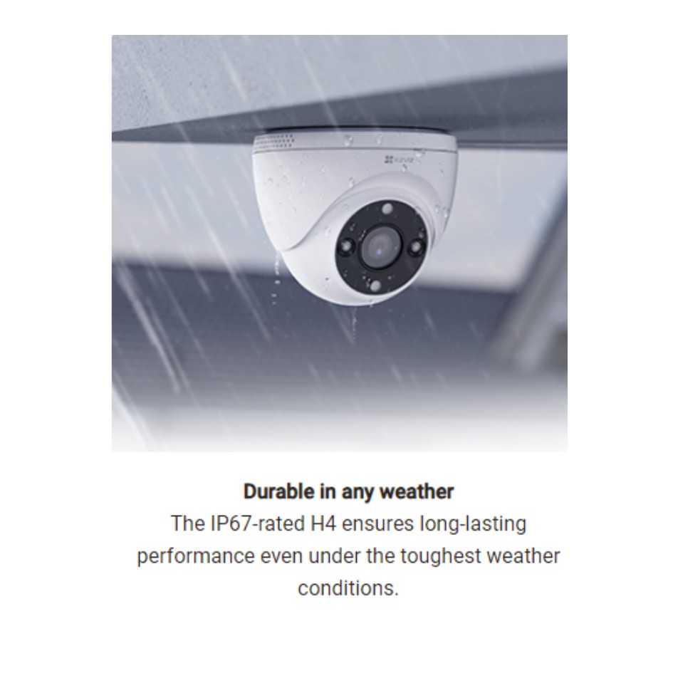 EZVIZ H4 2K Wi-Fi Smart Home Camera