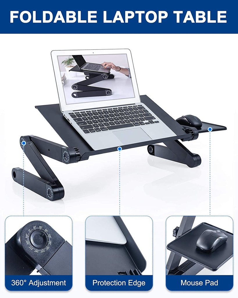 MULTIFUNCTIONAL LAPTOP TABLE WITH COOLER YG56
