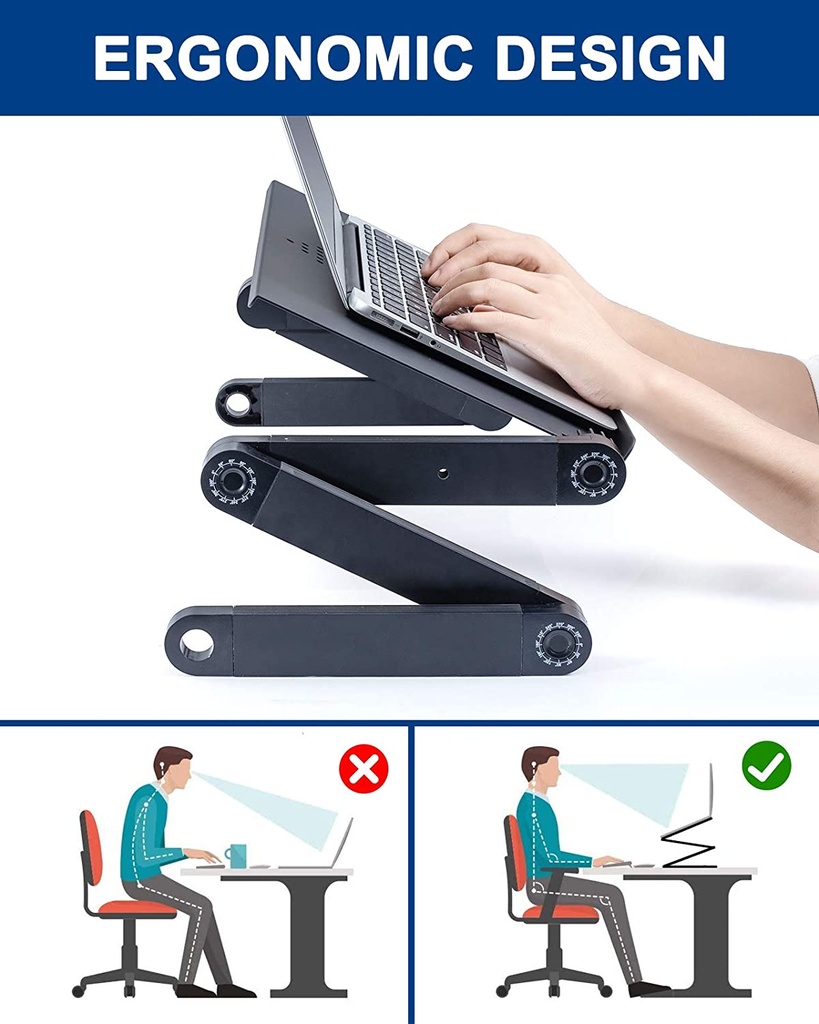 MULTIFUNCTIONAL LAPTOP TABLE WITH COOLER YG56