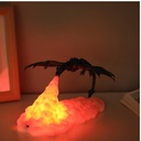 3D Dragon Flame Night Light