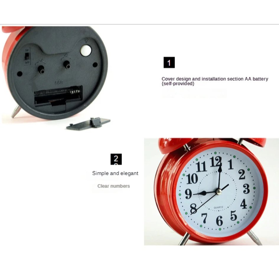 Twin Bell Vintage Alarm Clock