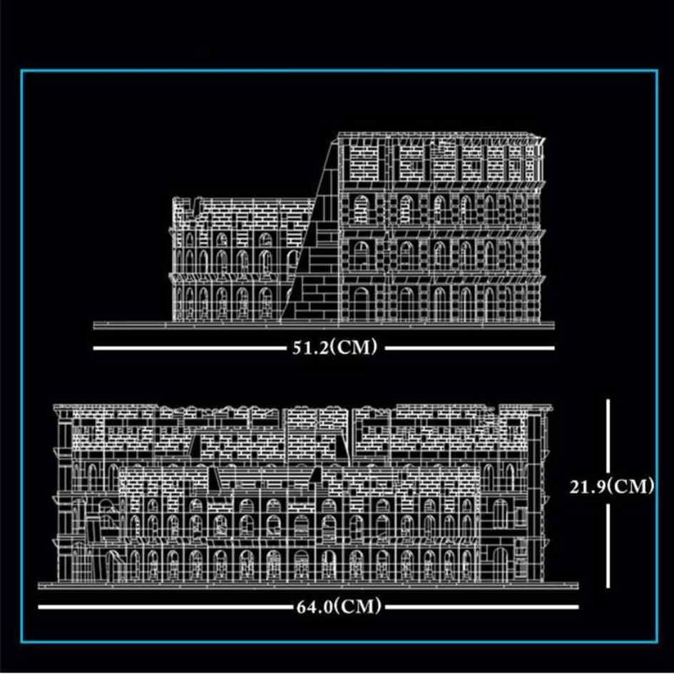 Mould King 22002 The Colosseum Building Blocks 6466 Pcs