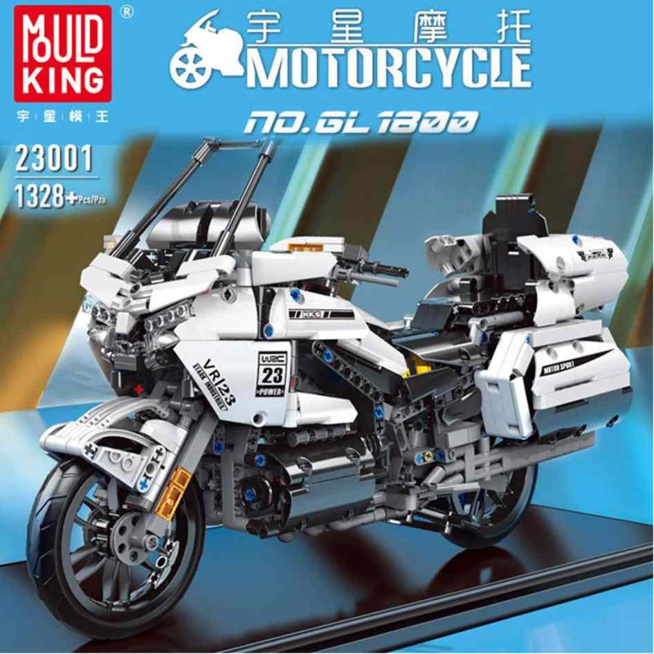 Mould King 23001 2018 Honda Gold Wing GL1800 (1:7) Building Blocks 1328 Pcs