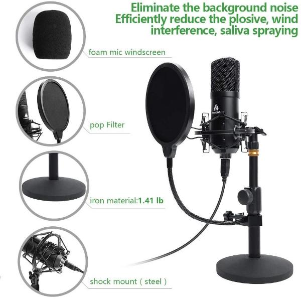 Maono Desktop Podcasting Microphone AU-A04TC