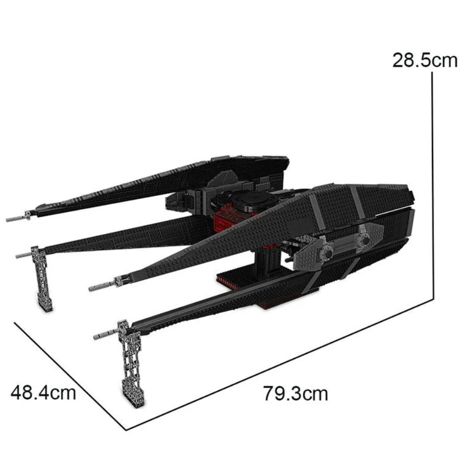 Mould King 21025 Star Wars Kylo Ren Tie Fighter Building Blocks 3758 Pcs
