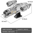 Mould King 21023 The Mandalorian Razor Crest Starship Building Blocks 5018 Pcs