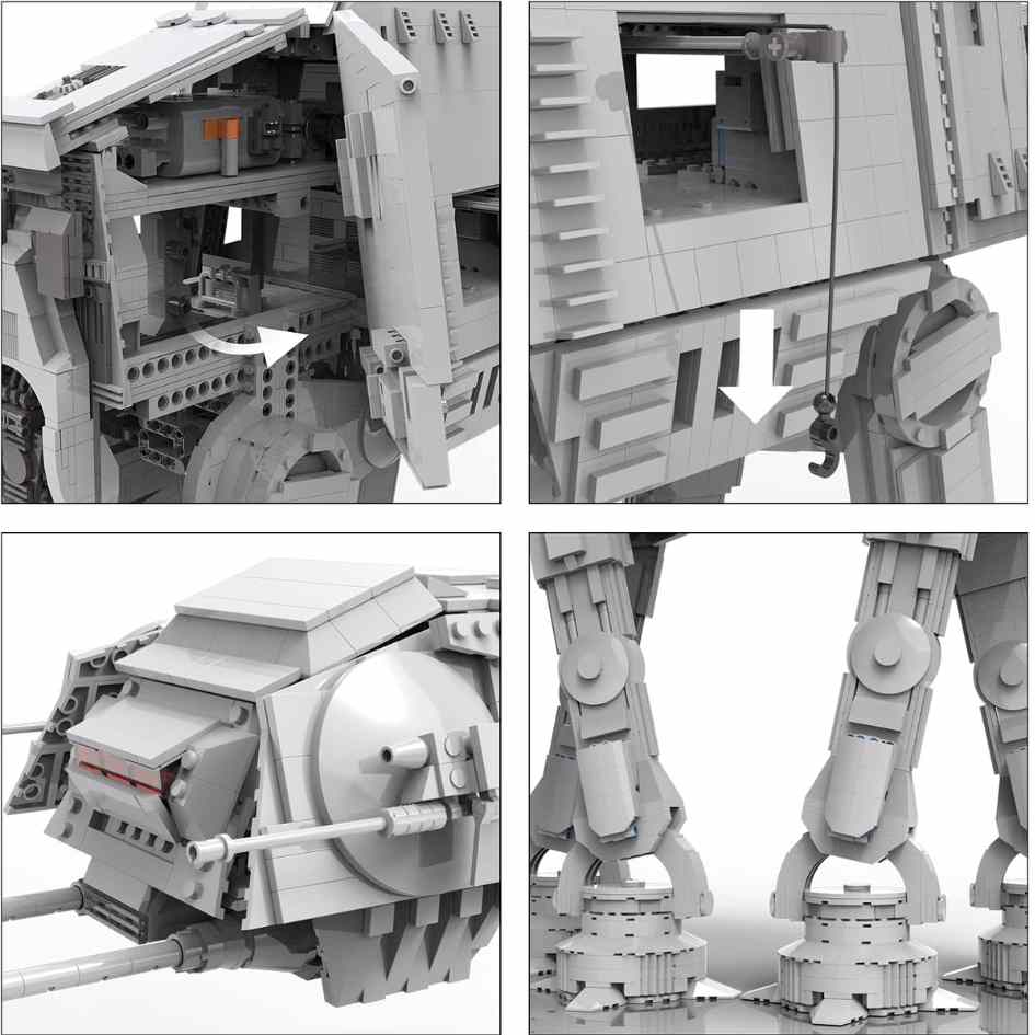 Mould King 21015 Star Wars AT-AT Walker Building Blocks 6919 Pcs