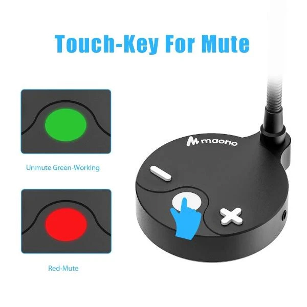 Maono Cardioid Gooseneck Microphone AU-GM10