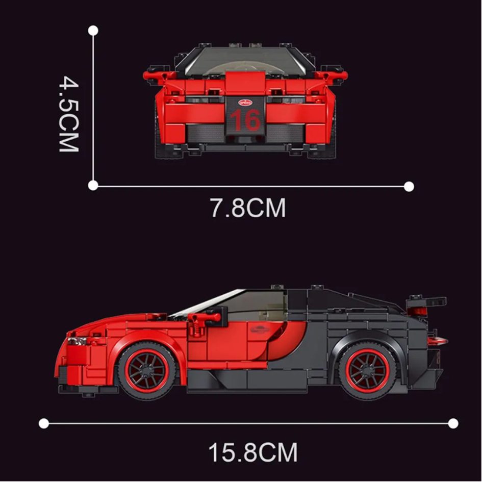 Mould King 27027 Model Car Veyron Building Blocks 370 Pcs