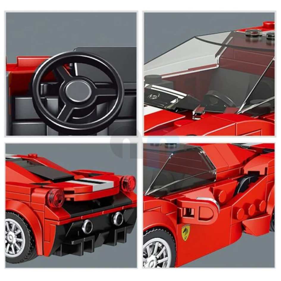 Mould King 27006 Model Car Ferrari 488 GTB Building Blocks 329 Pcs