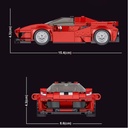 Mould King 27006 Model Car Ferrari 488 GTB Building Blocks 329 Pcs