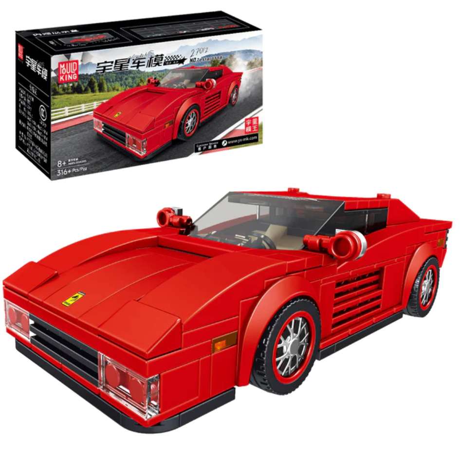 Mould King 27012 Model Car Ferrari Testarossa Building Blocks 316 Pcs