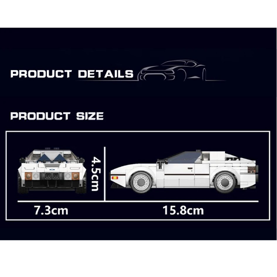 Mould King 27036 Model Car M1 Sports Building Blocks 342 Pcs