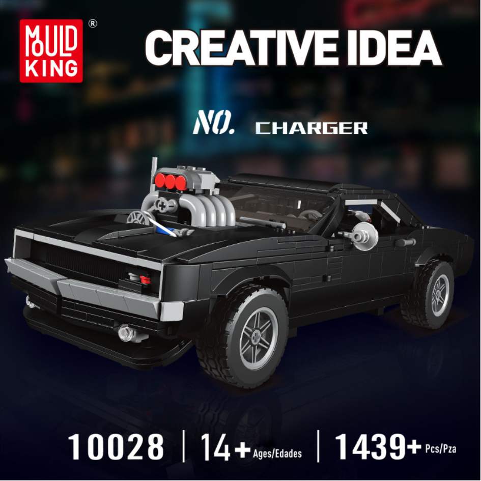 Mould King 10028 Dodge Charger Building Blocks 1439 Pcs