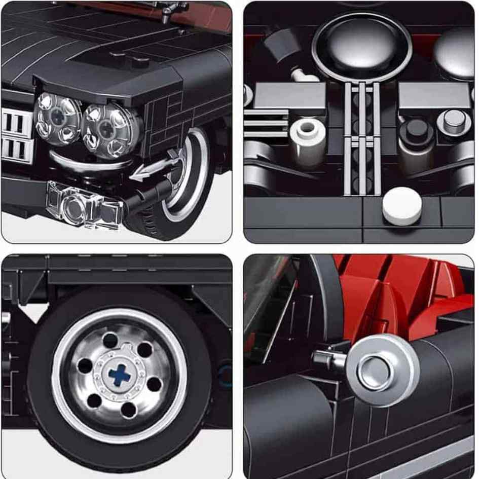 Mould King 10012 Cadillac Eldorado Building Blocks 1245 Pcs