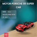 Mould King 13176 Porsche 911 Building Blocks 1538 Pcs