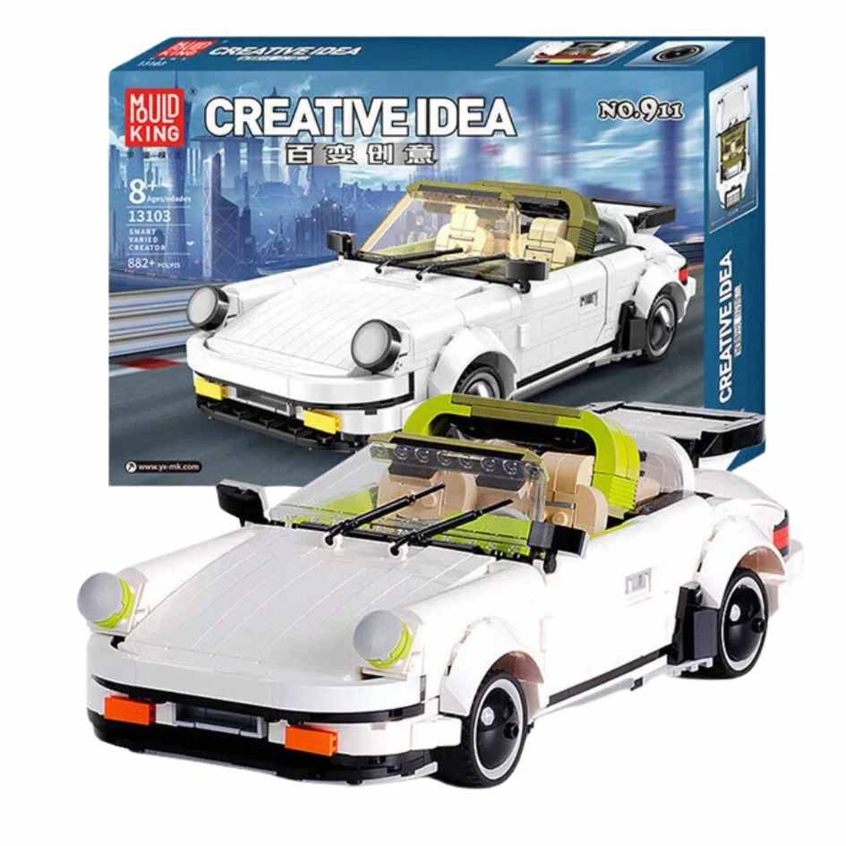 Mould King 13103 Model Car 911 Building Blocks 882 Pcs
