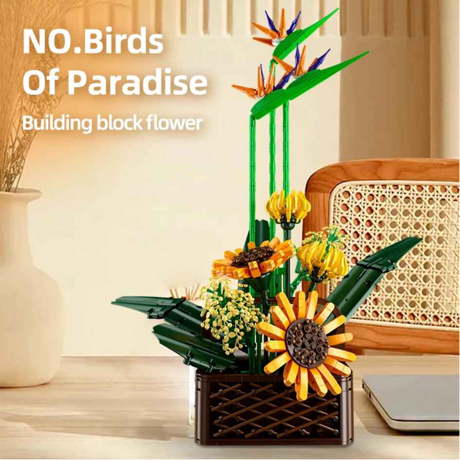 Mould King 10024 Birds of Paradise Building Blocks 1608 Pcs