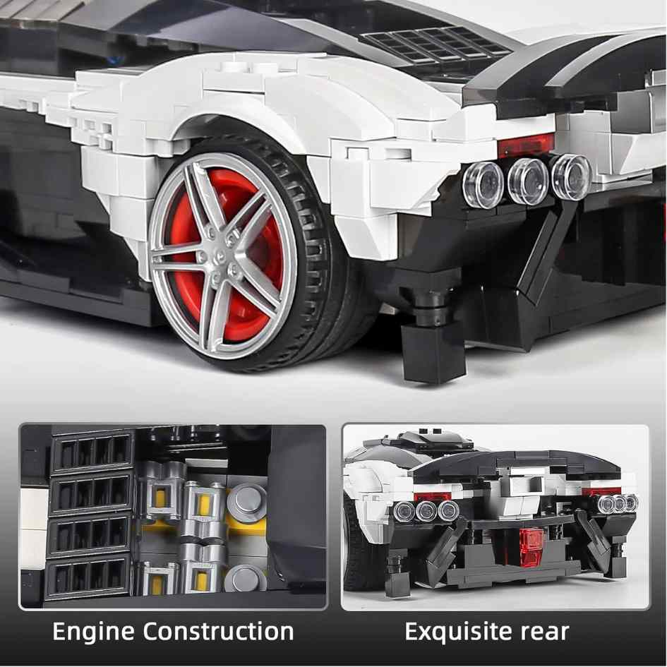 Mould King 10016 AS-Valkyrie Sports Car Building Blocks 1136 Pcs