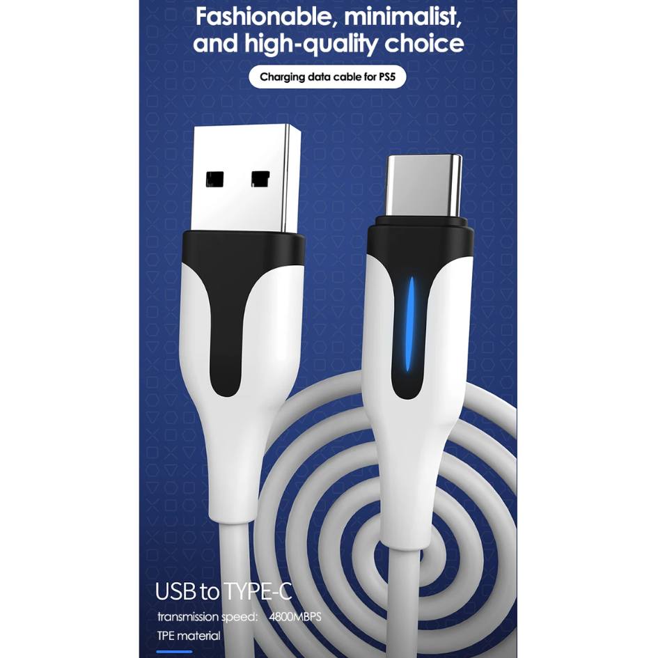 IINE PS5 Charging Data Cable 3M USB to C L432