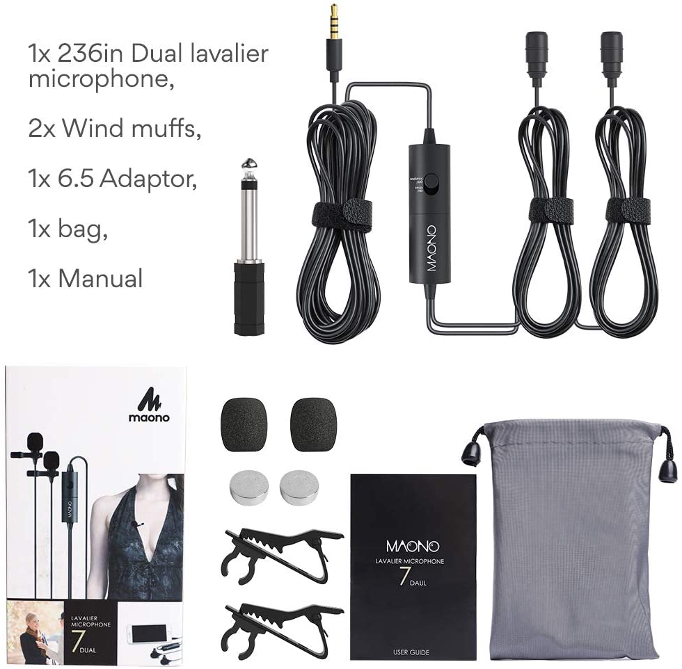 Maono Lavalier Microphone AU-200