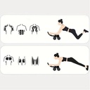 Automatic Rebound Healthy Abdomen Wheel ZR-818