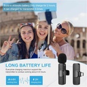 K9 Wireless Lavalier Microphone Type-C With Lightning convertor