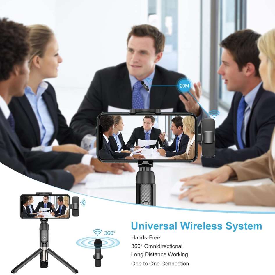K9 Wireless Lavalier Microphone Type-C With Lightning convertor