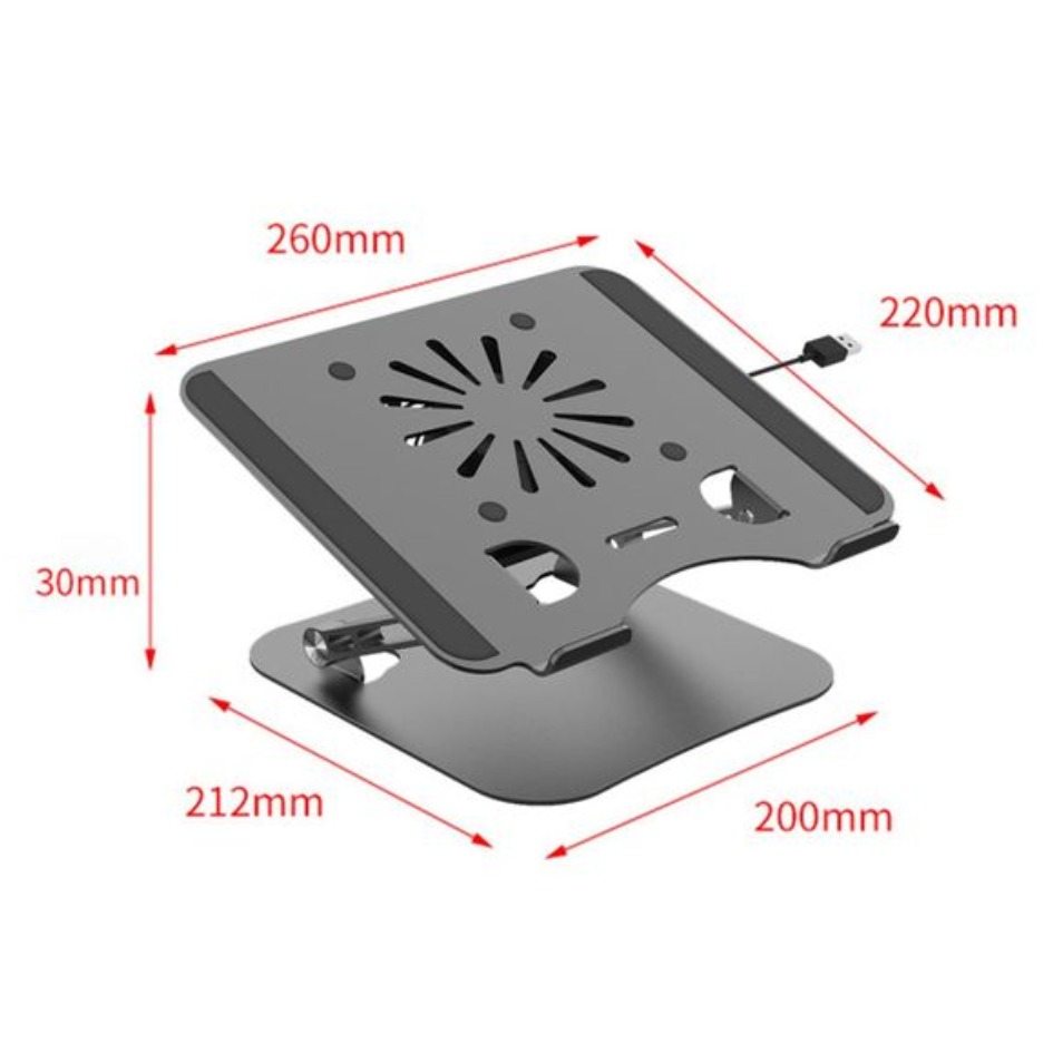 Foldable Laptop Stand with Cooling Fan J24
