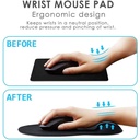 Mousepad With Gel Wrist Support G-01