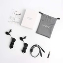 Maono Omnidirectional Mini Dual Lavalier Microphone AU-404