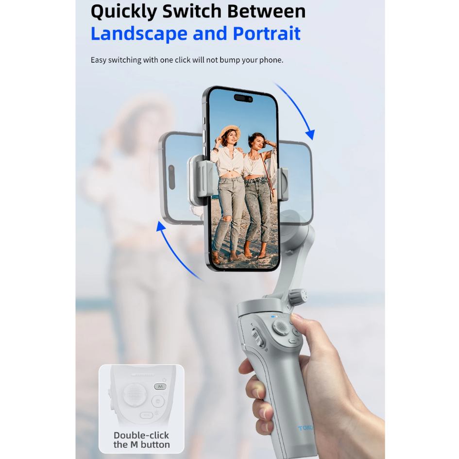 TOKQI 3-Axis Gimbal Stabilizer M01