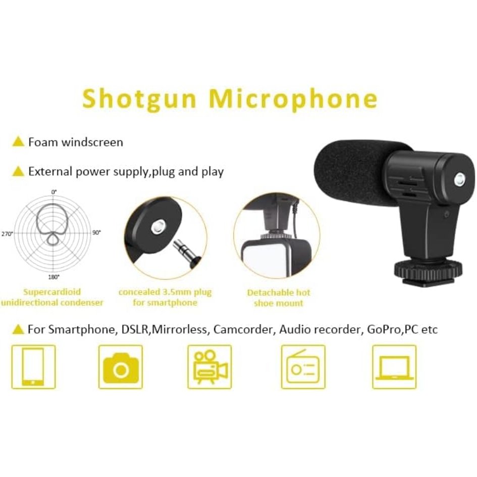 Vlog Video-Making Kit with Tripod AY-49