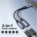 JOYROOM 2 in 1 Audio Adapter USB-C to Dual USB-C SY-C03