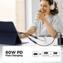 JOYROOM 2 in 1 Audio Adapter USB-C to Dual USB-C SY-C03