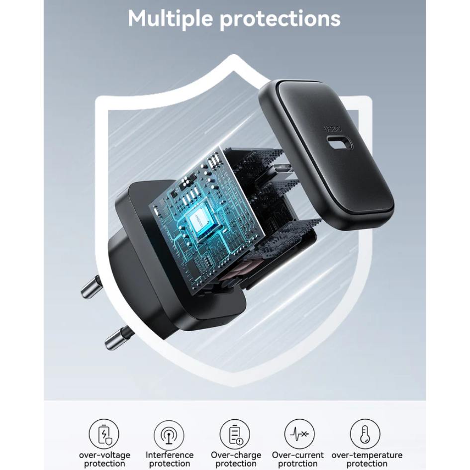 JOYROOM 25W PD Fast Charger With USB-C to USB-C JR-TCF23
