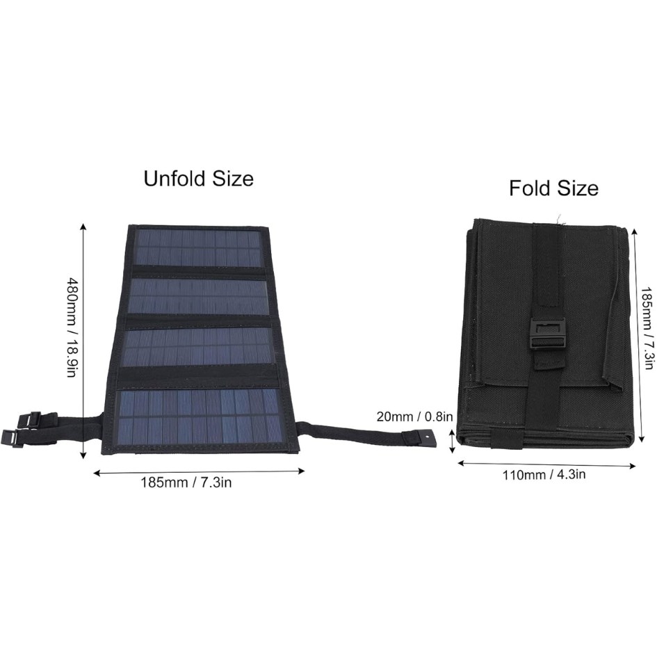 Foldable USB Solar Panel