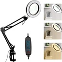 LED Desk Magnifier 155mm Optical Glass Lens NO.33155