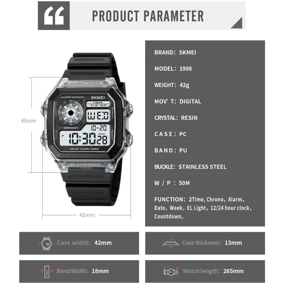 SKMEI Watch CN1998