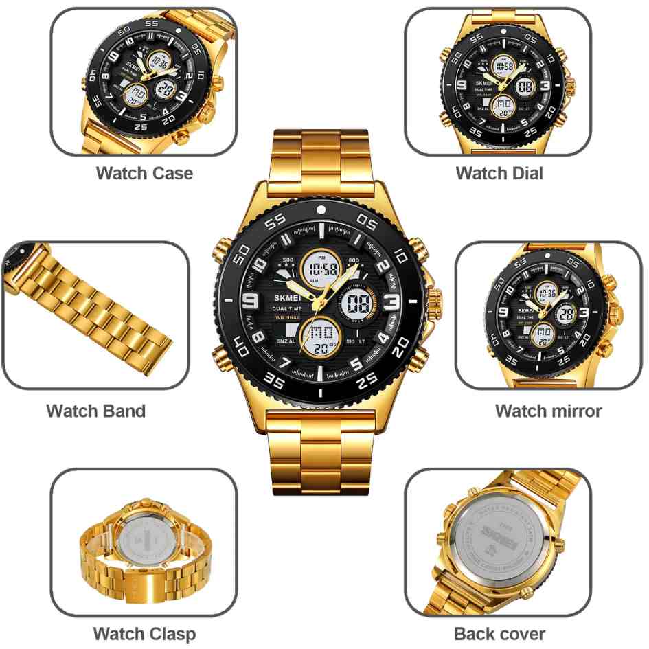 SKMEI Dual Time Digital Watch CN2205