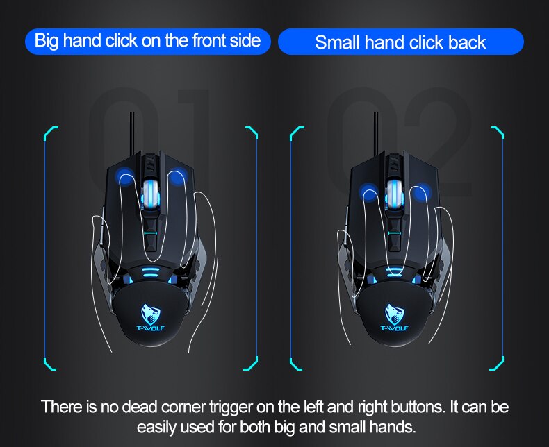 T-WOLF G530 ROBOCOP GAMING MOUSE