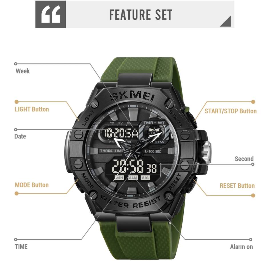 SKMEI Dual Time Watch CN2221