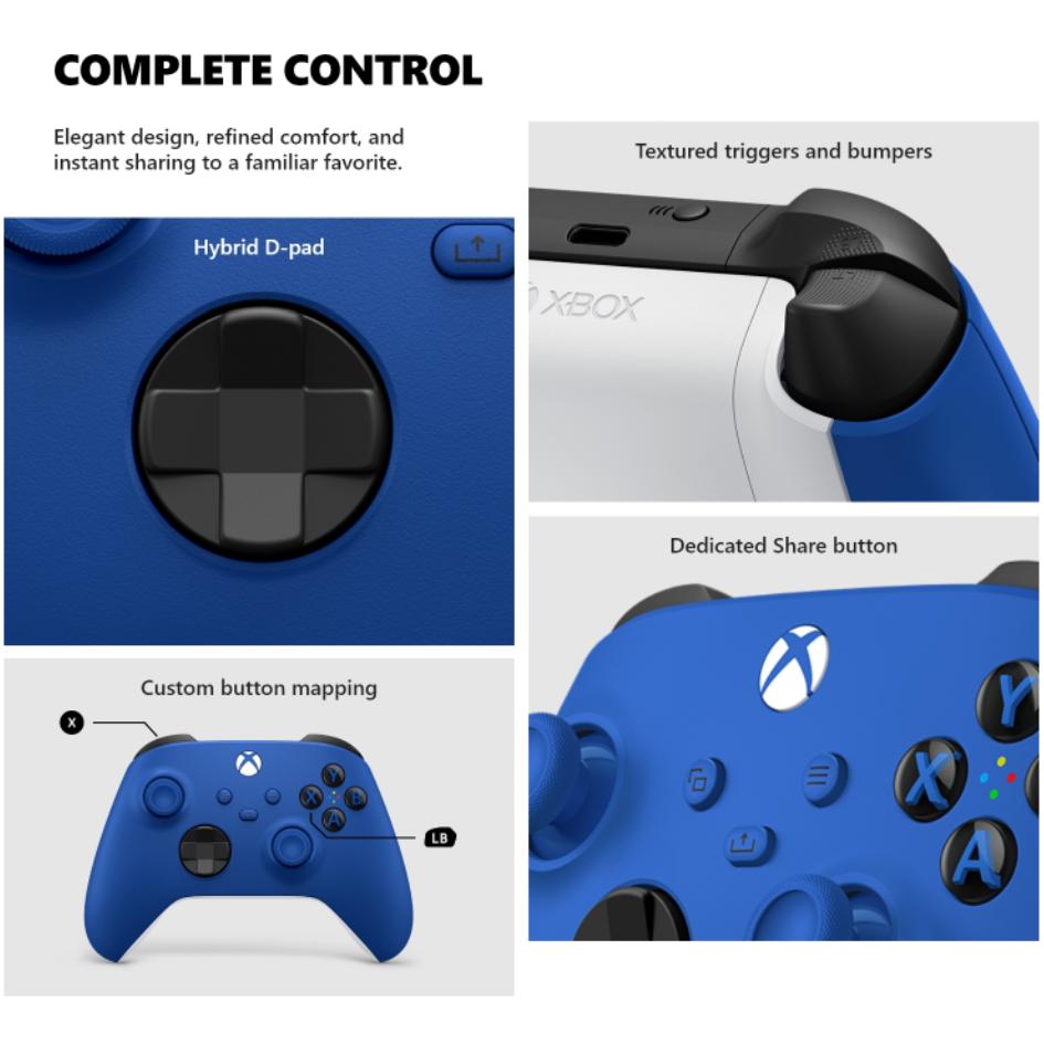 Xbox Shock Blue Wireless Controller Series X/S/One