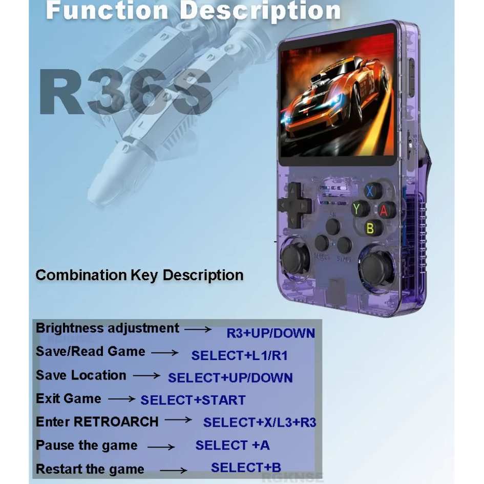 Game Master Handheld Retro Game Console R36S
