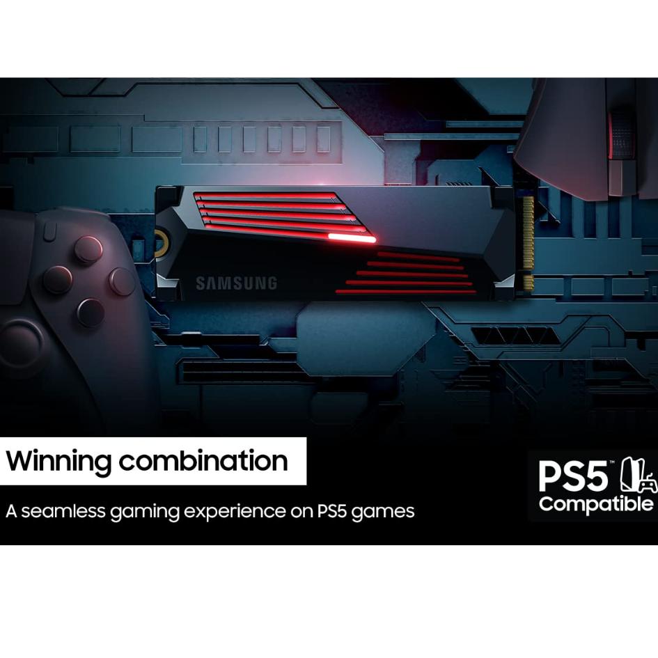 Samsung 990 PRO with Heatsink PCIe 4.0 NVME M.2 SSD 1TB